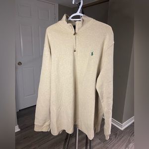 Polo cream quarter-zip